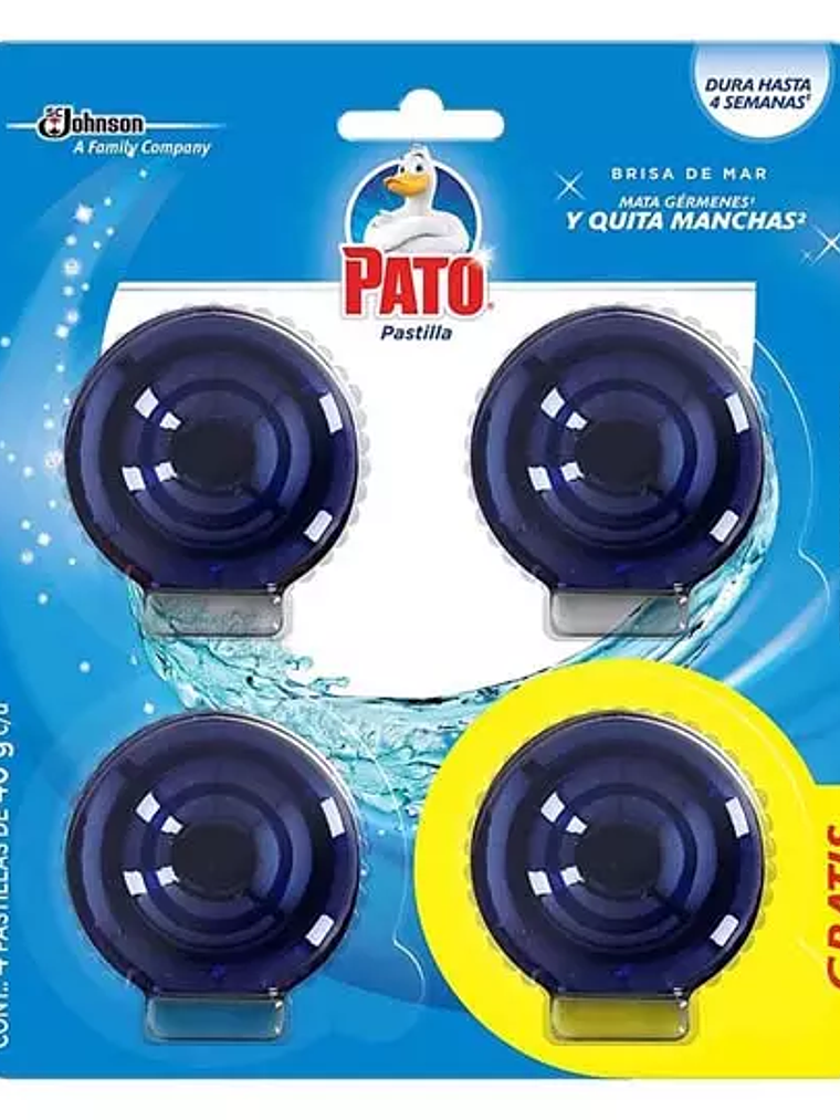 PATO PASTILLA LIMPIADORA AZUL 40GM BLIST 1