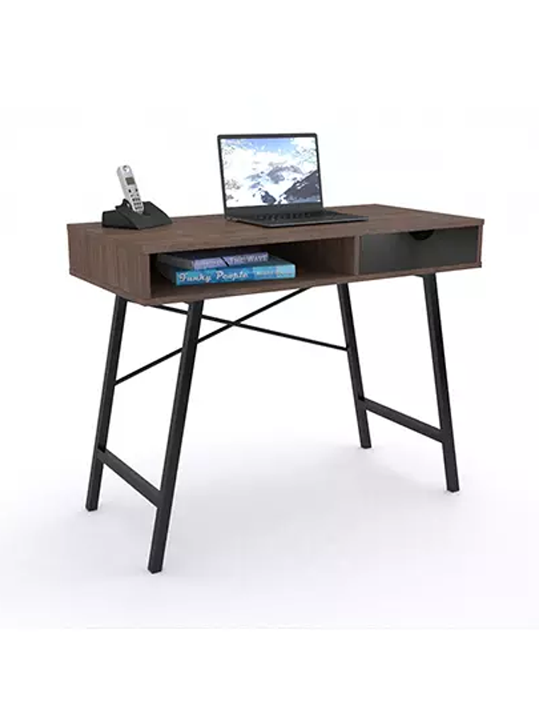 Escritorio metálico EDAR Altea en melami 1