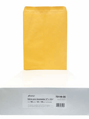 Sobre kraft engomado Ampad ministro caja