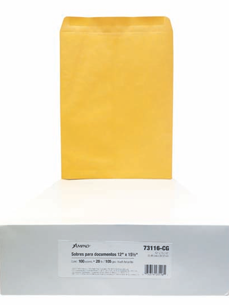 Sobre kraft engomado Ampad ministro caja 1