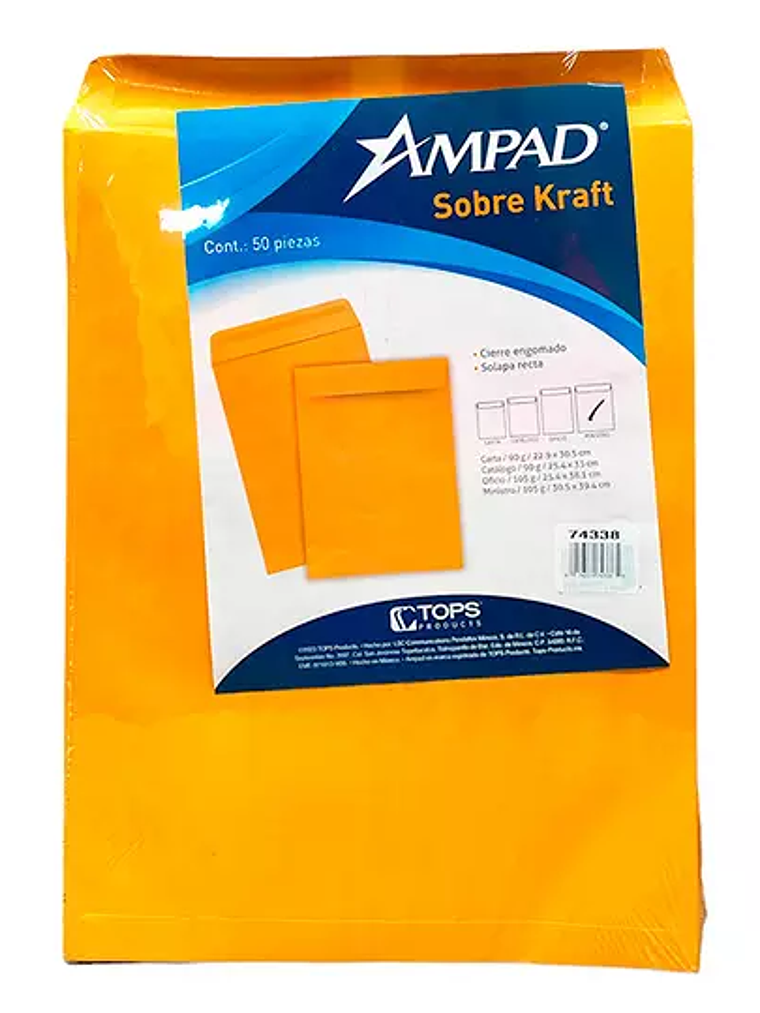 Sobre kraft engomado Ampad ministro empa 1