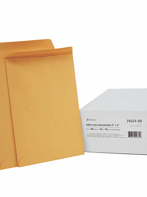 Sobre kraft engomado Ampad esquela caja