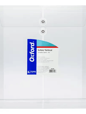 Sobre porta documentos vertical Oxford c