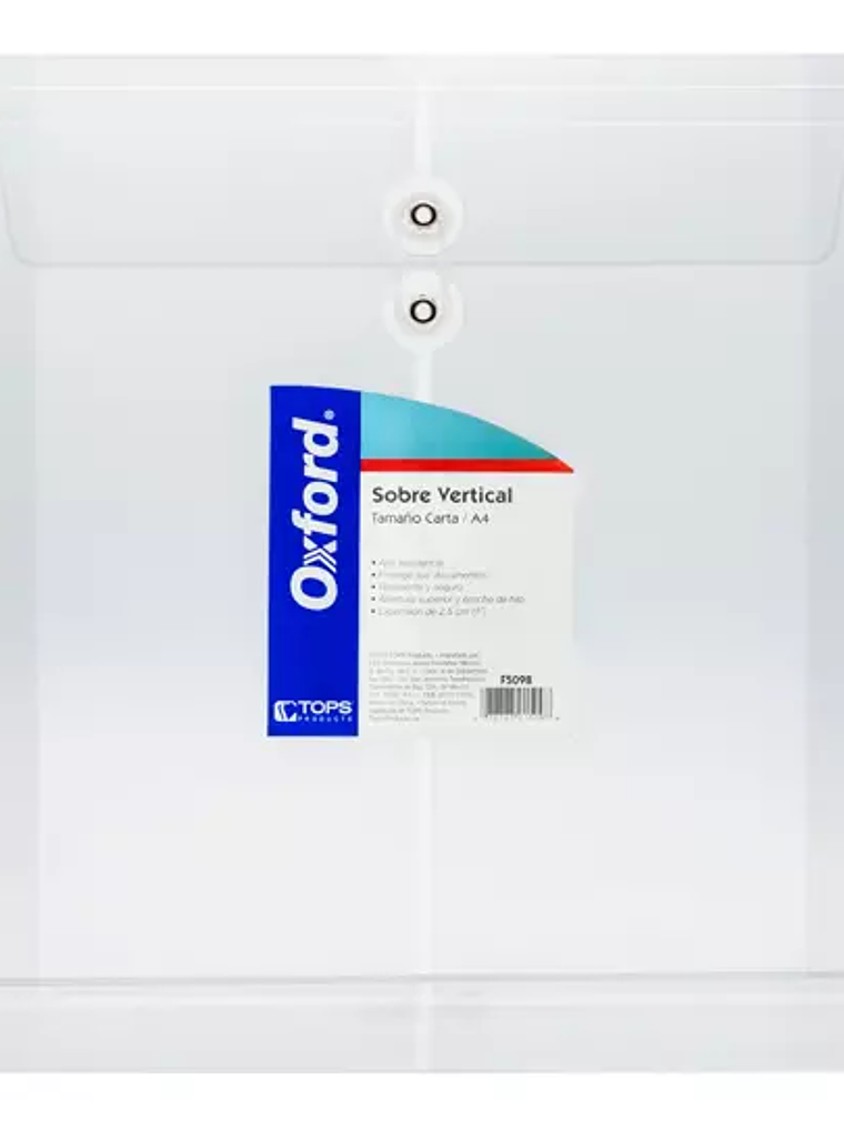 Sobre porta documentos vertical Oxford c 1