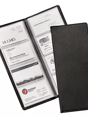 Porta tarjetas Cardinal negro para 96 ta