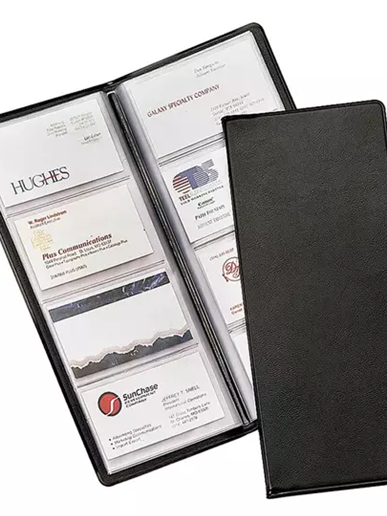 Porta tarjetas Cardinal negro para 96 ta 1