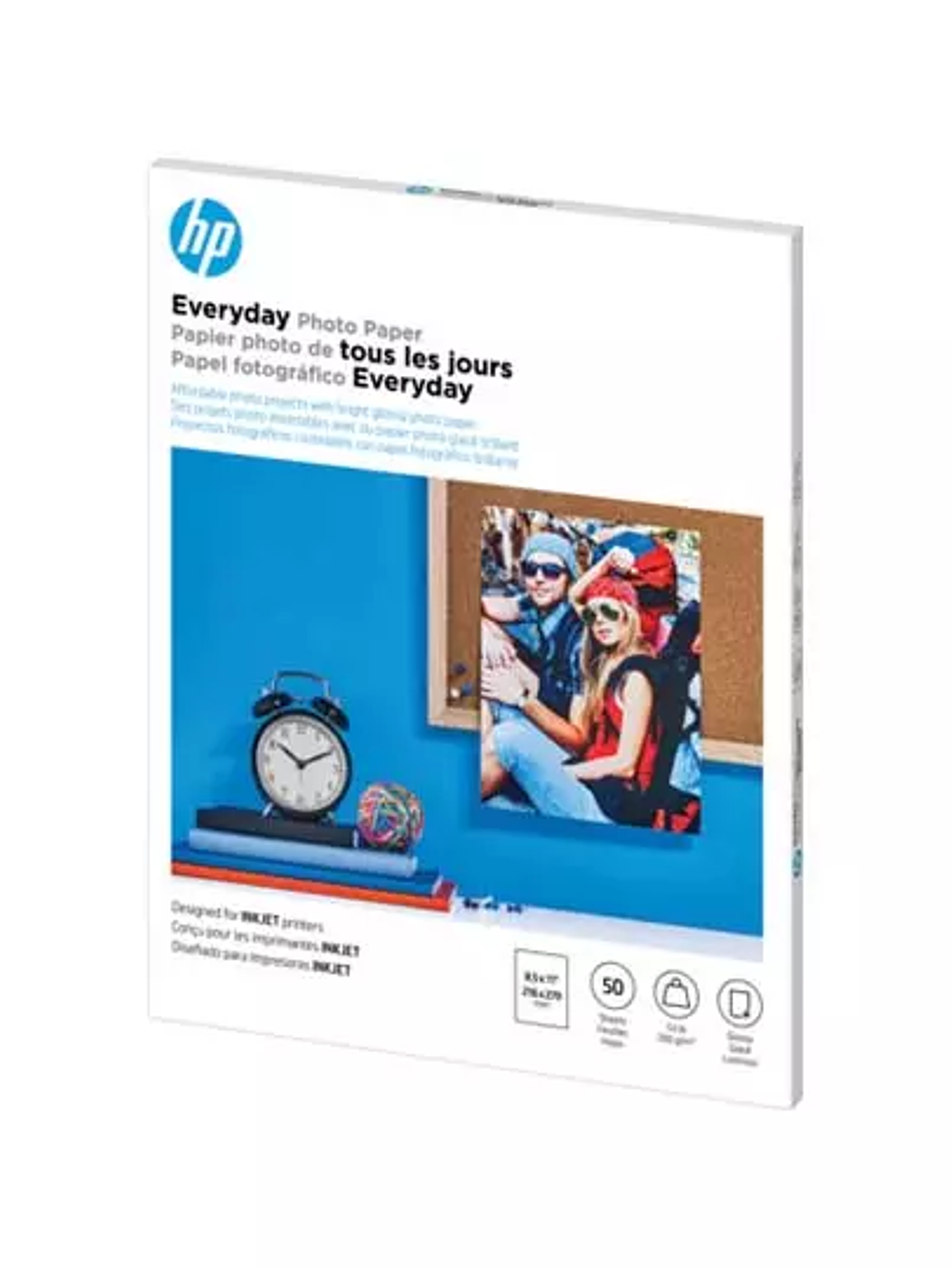 Papel fotográfico HP Everyday Glossy tam 1