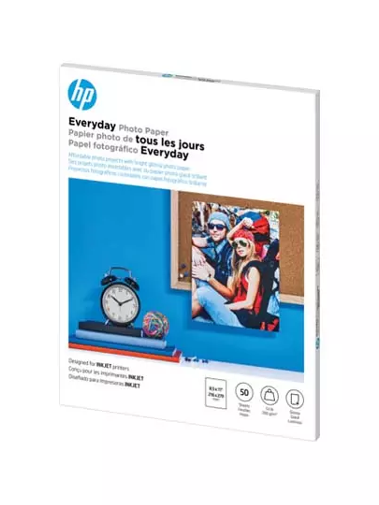 Papel fotográfico HP Everyday Glossy tam 1