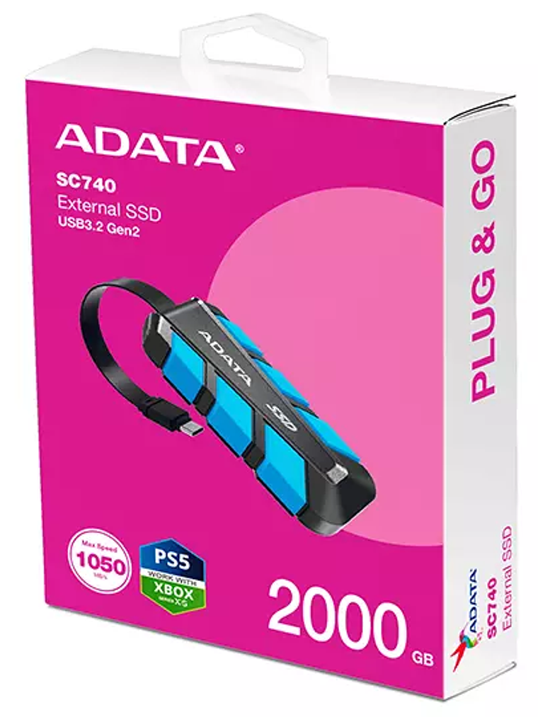 Disco Duro Externo Adata SC740 2.5