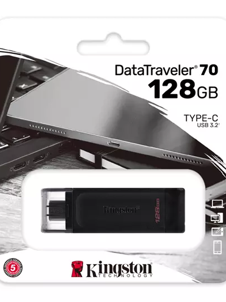 MEMORIA USB DT70, 128GB, NEGRO. 1
