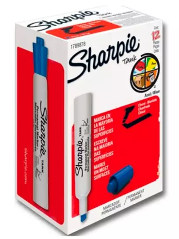 Marcador permanente Sharpie Tank azul ca 1