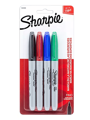 Marcador permanente Sharpie fino  surtid