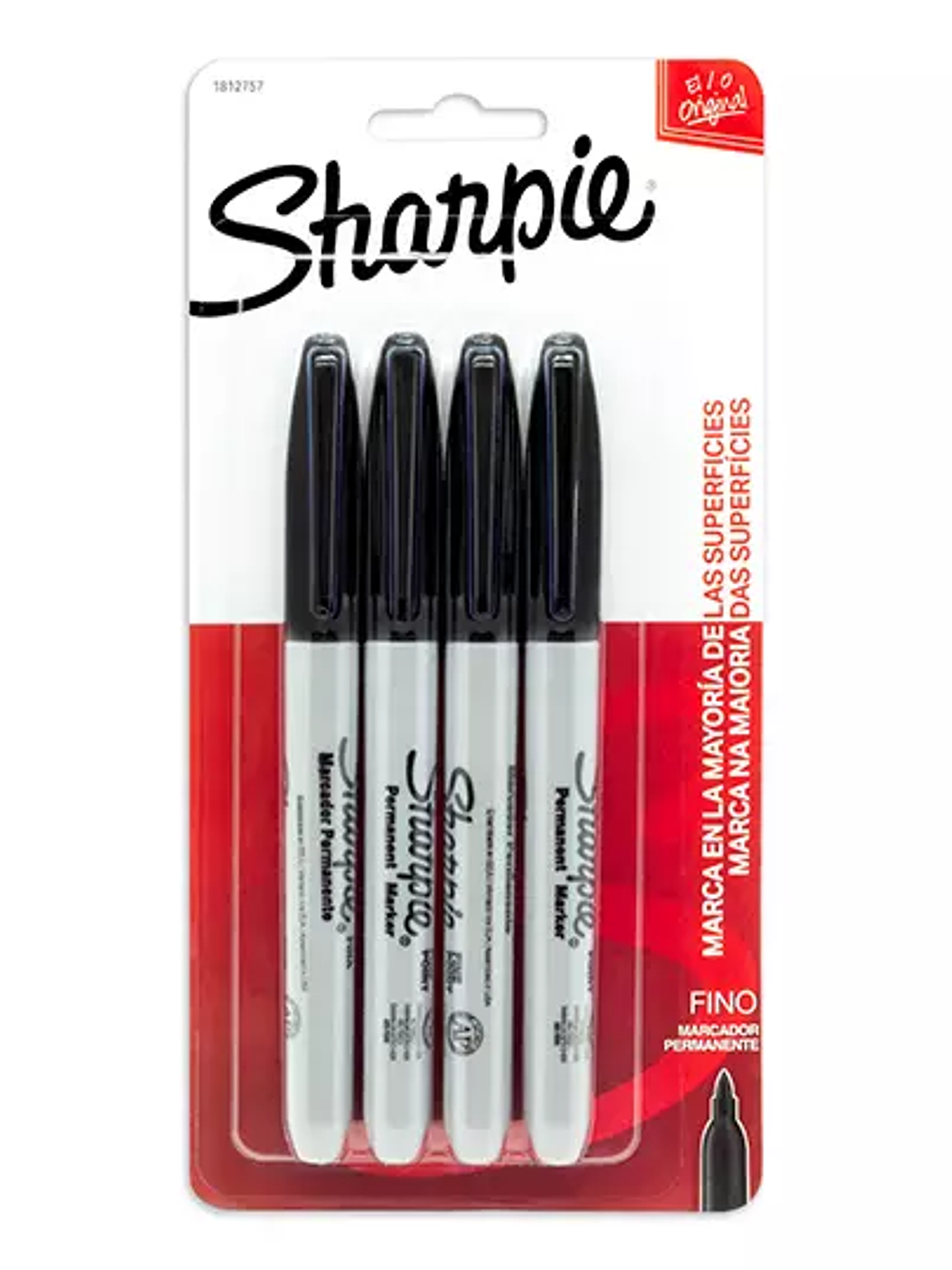 Marcador fino permanente Sharpie negro c 1