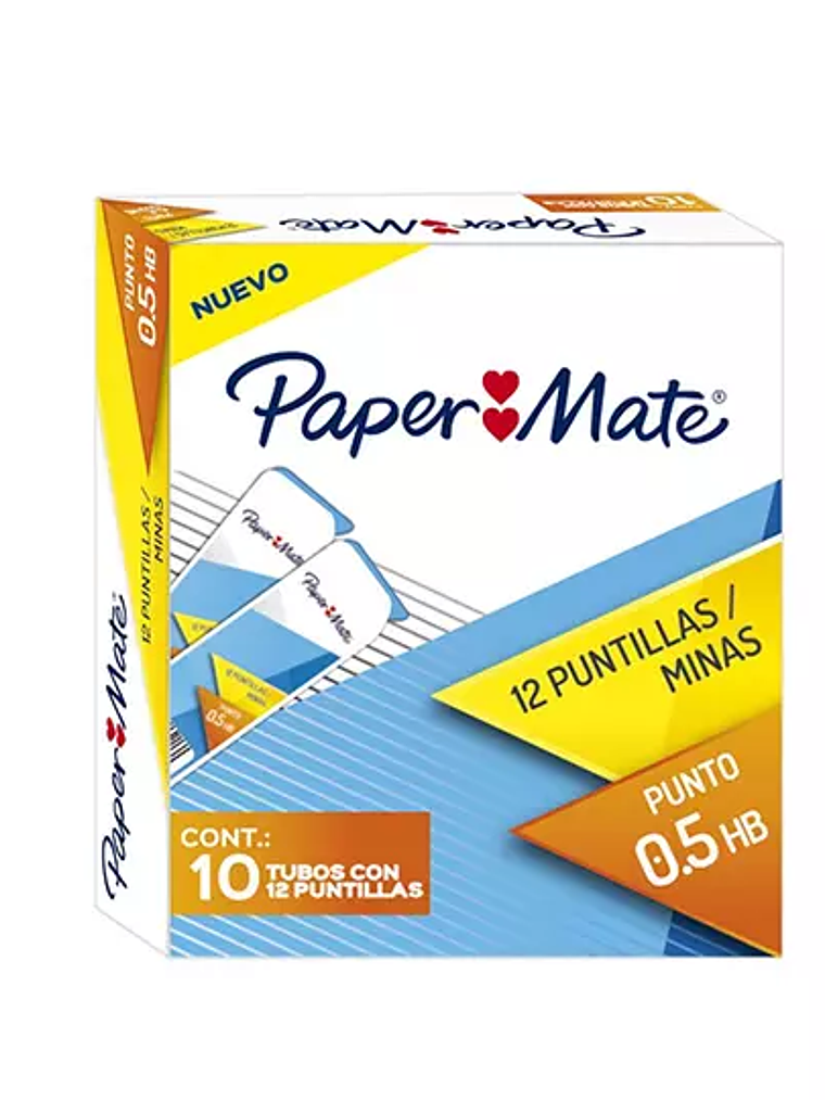 Puntillas de grafito Paper mate 0.5 mm c 1