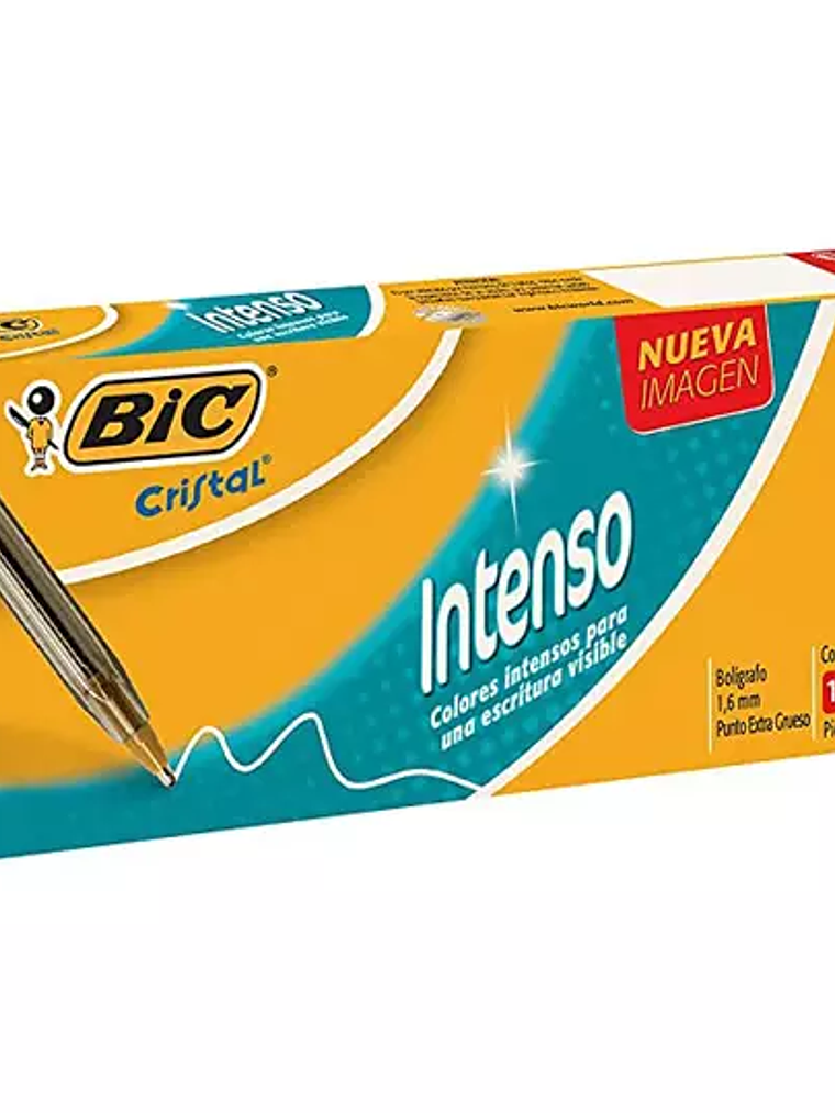 Bolígrafo BIC Cristal rojo punto extra g 1