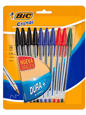 Bolígrafo BIC surtido punto mediano 1.0