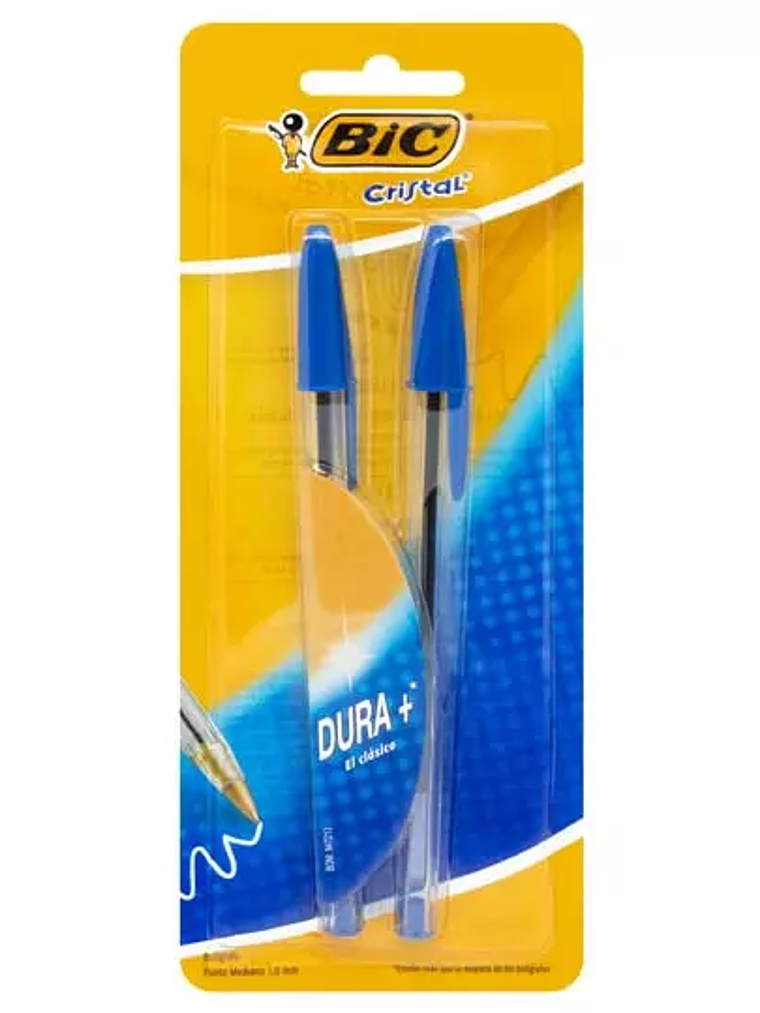 Bolígrafo BIC azul punto mediano 1.0 mm 1