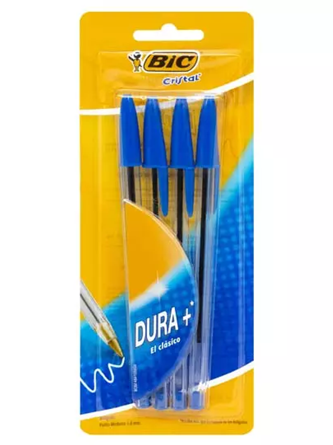 Bolígrafo BIC azul punto mediano 1.0 mm 1