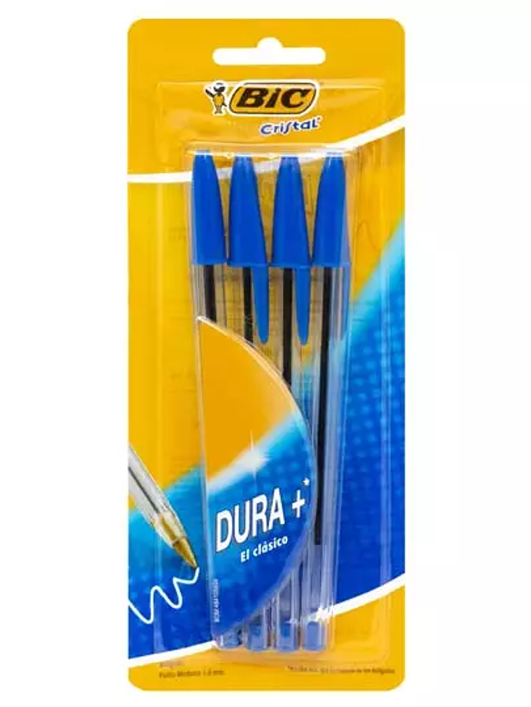 Bolígrafo BIC azul punto mediano 1.0 mm 1