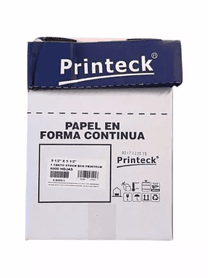 Caja de papel stock Printeck de 9.5