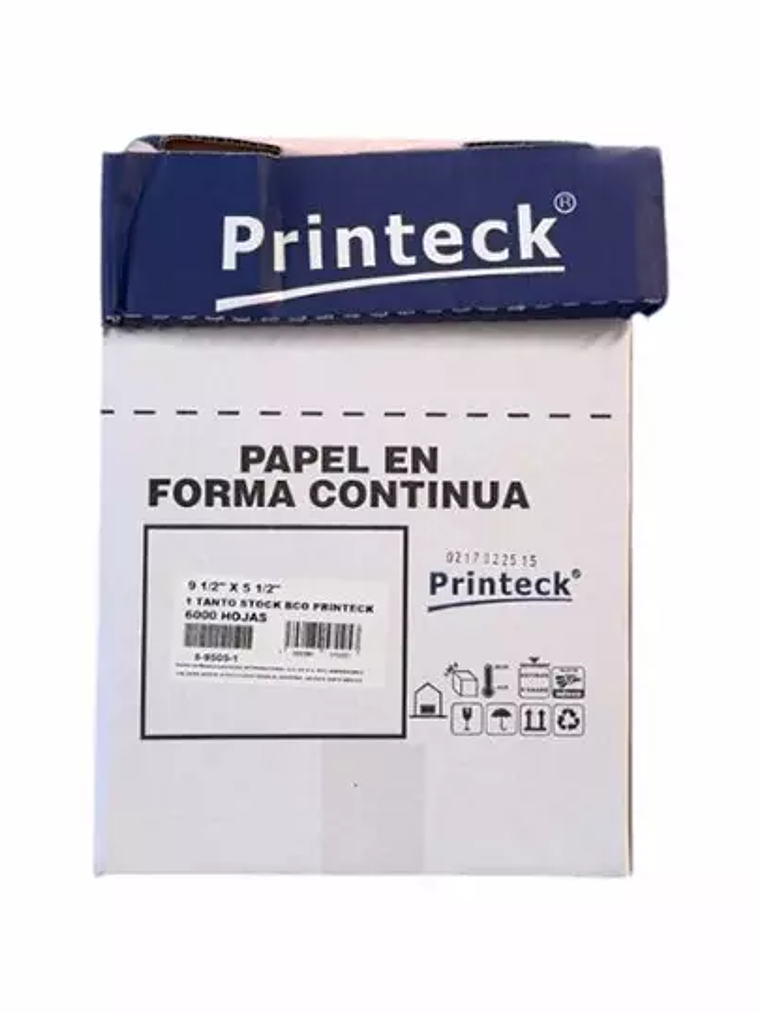 Caja de papel stock Printeck de 9.5