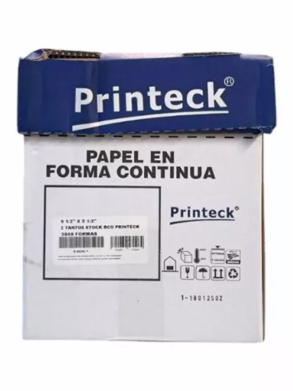 Caja de papel stock Printeck de 9.5