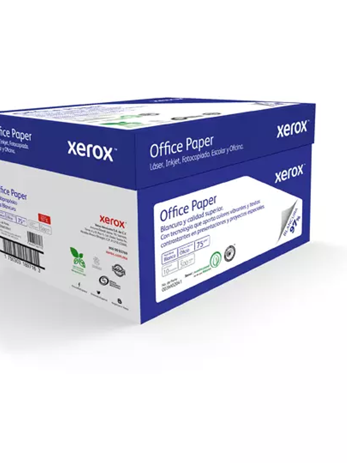 Caja de papel bond Azul Xerox tamaño ofi 1