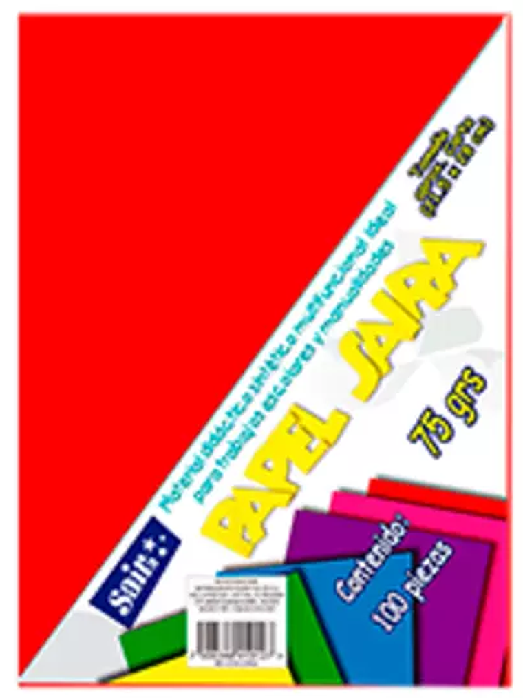 Paquetede de hojas de color saira tamaño 1