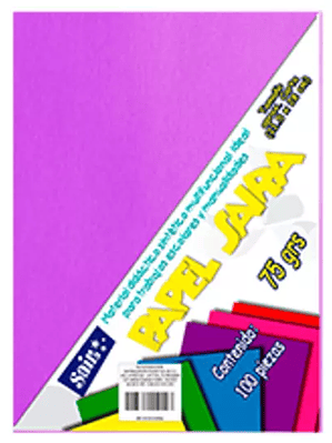 Paquete de hojas de color saira tamaño c