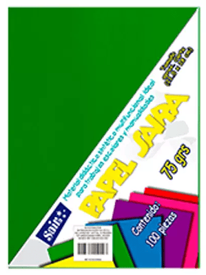 Paquete de hojas de color saira tamaño c