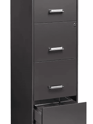 Archivero metálico HIRSH de 4 cajones ca