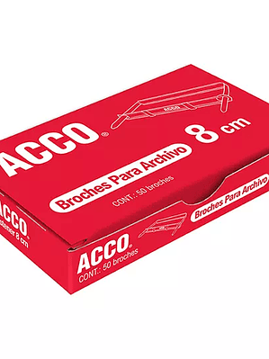 Broche de 8 cm ACCO capacidad hasta 300h