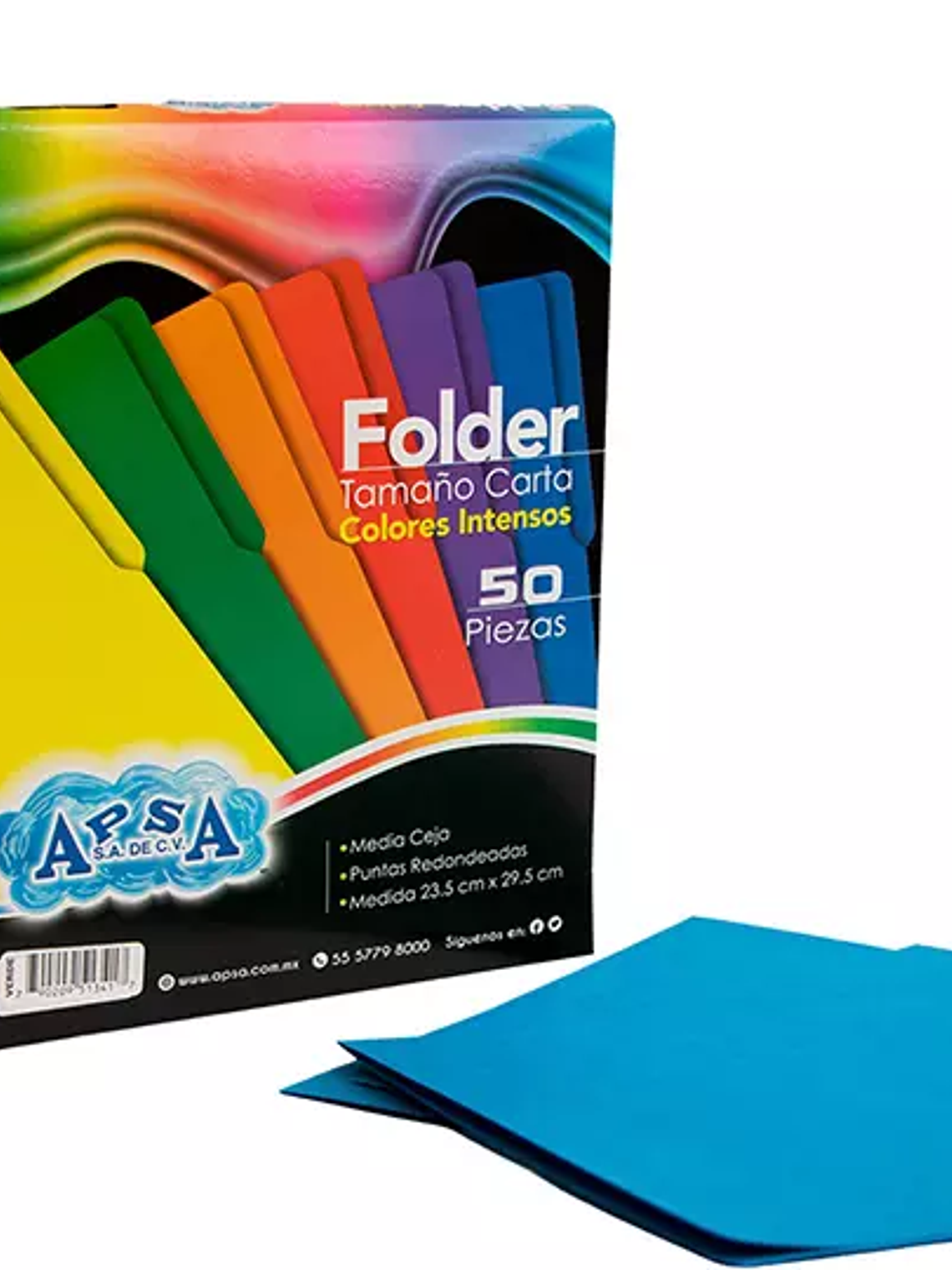Folder azul intenso APSA tamaño carta  , 1