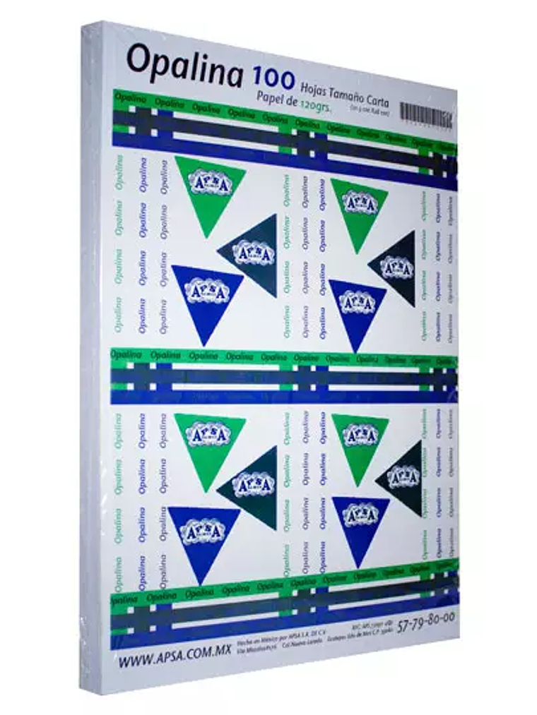 Papel opalina blanca 90% blancura APSA t 1