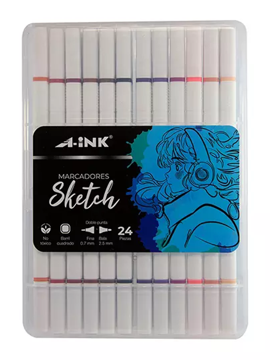 Marcadores Sketch A-Ink doble punta estu 1