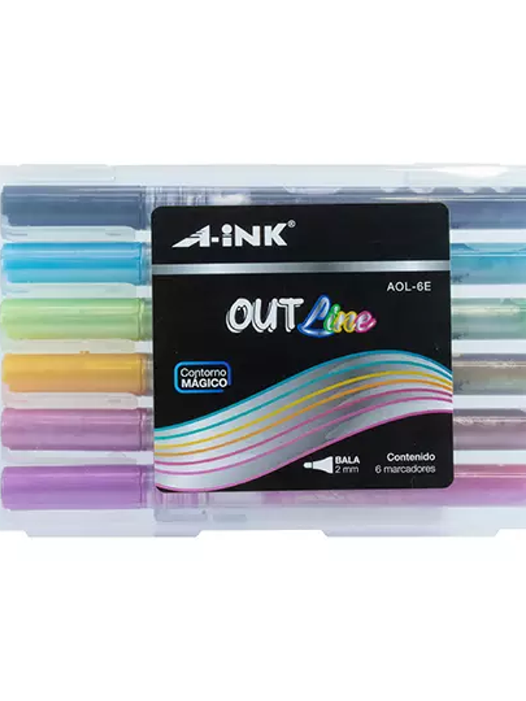 Marcadores Out Line A-ink contorno mágic 1