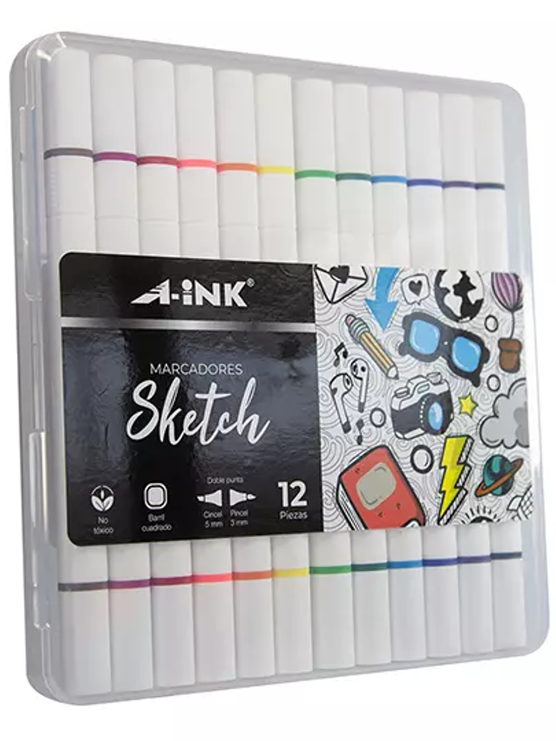 Marcadores Sketch A-Ink doble punta estu 1