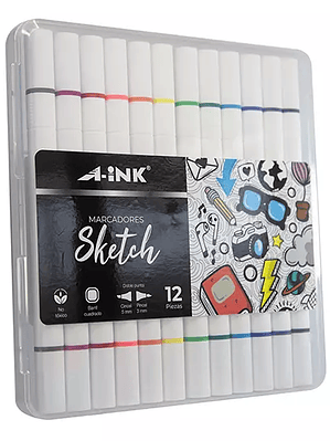 Marcadores Sketch A-Ink doble punta estu