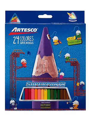 Colores triangulares Artesco largos caja