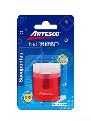 Sacapuntas plástico simple Artesco inclu