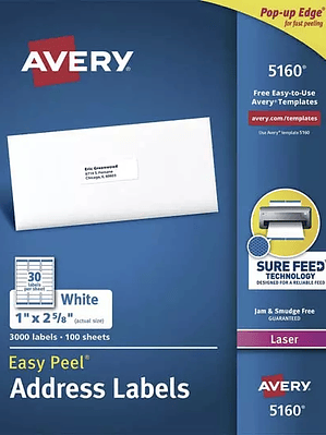 Etiqueta tecnología laser AVERY color bl