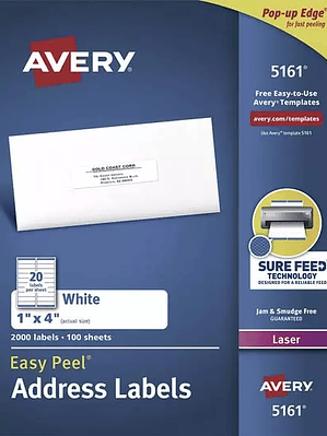 Etiqueta tecnología laser AVERY color bl