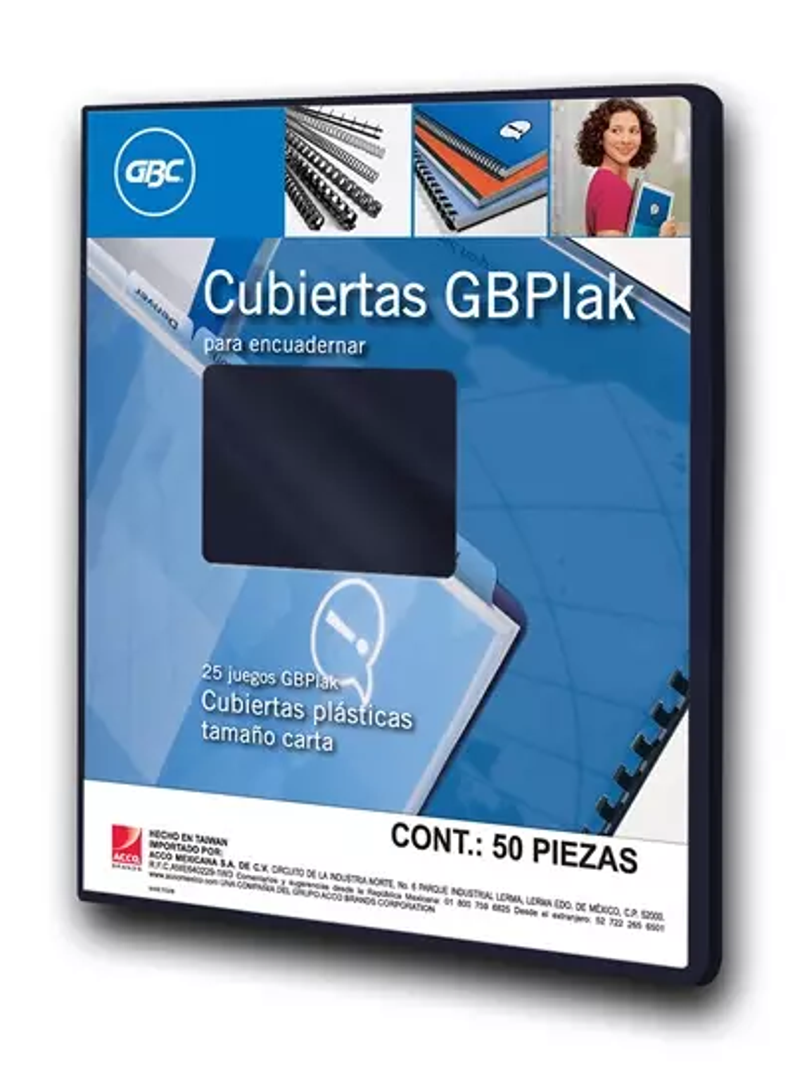 Cubierta plástica tamaño carta GBPlak li 1