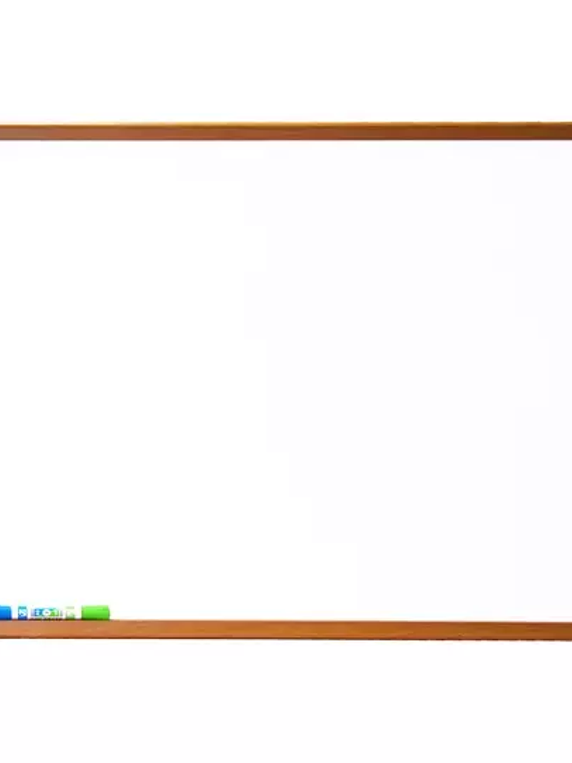 Pizarrón borrado seco GBC  blanco 60 x 9 1