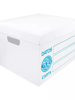 Caja de archivo plástica GEO carta color