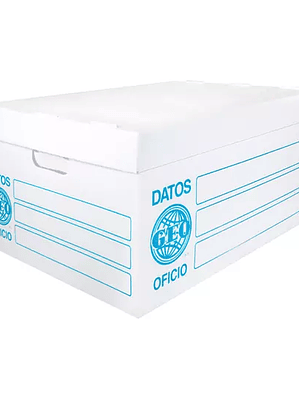 Caja de archivo plástica GEO oficio colo