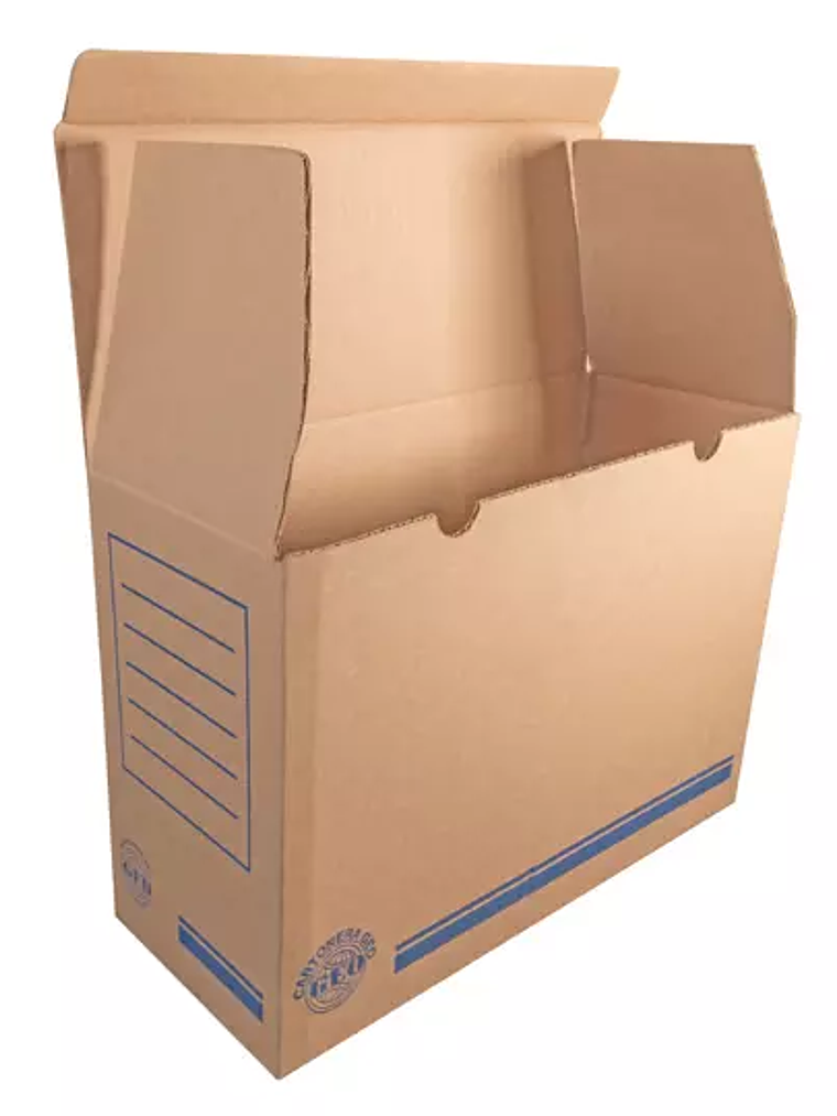 Caja tipo galletera GEO kraft archivo hi 1