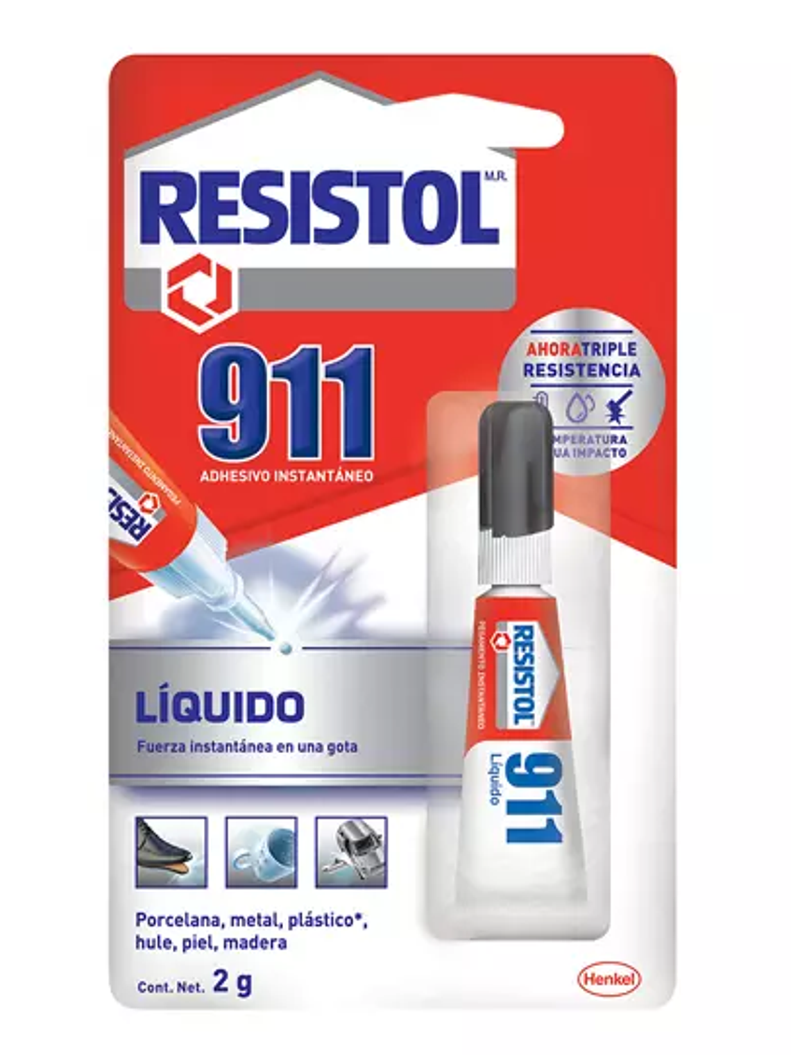 Pegamento instantáneo Resistol 911 Líqui 1