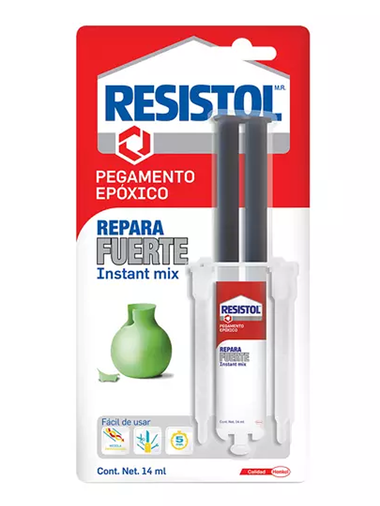 Pegamento epóxico Resistol Repara Fuerte 1