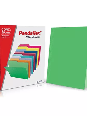 Folder de color Pendaflex carta color ve